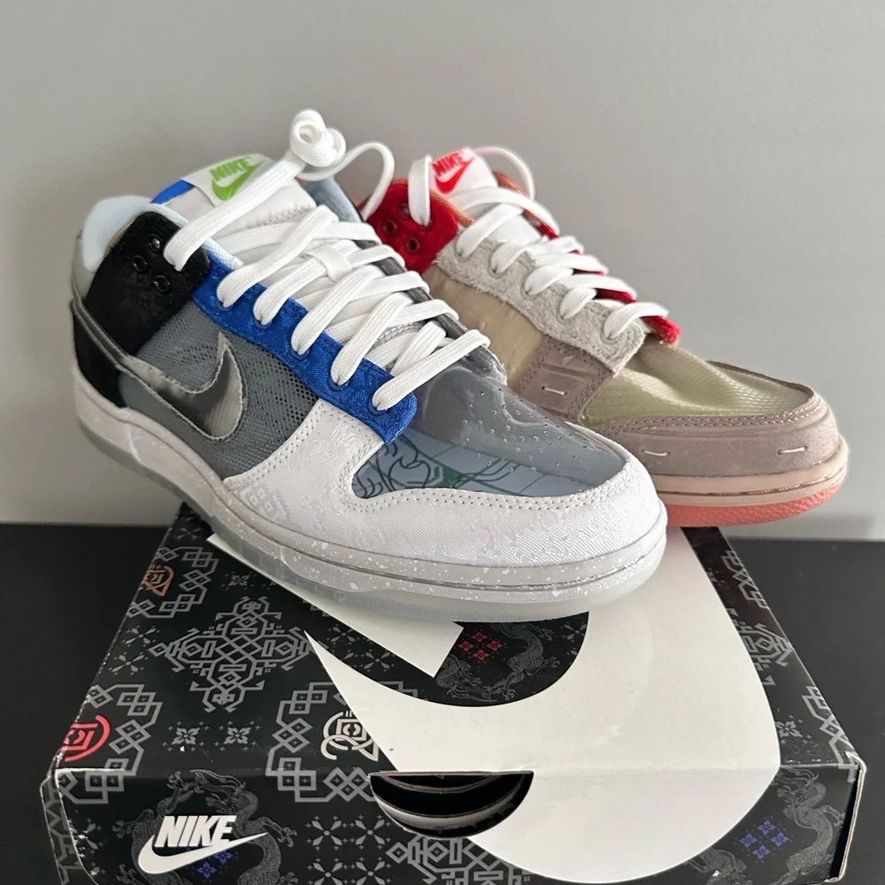 Nike Dunk Low SB What the Clot Sneakers Size 8.5 Men/10W - NEW